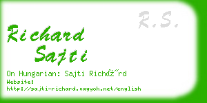 richard sajti business card